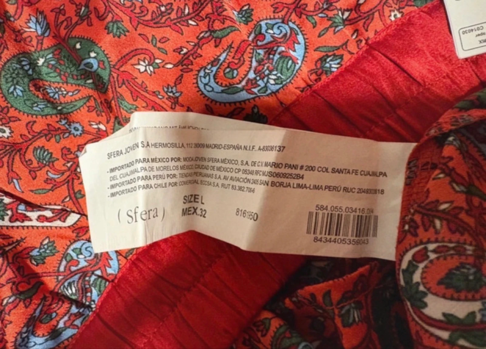 Shorts fluidos estampados Sfera L estilo boho paisley – photo 6
